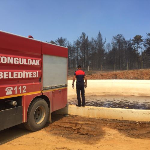 Manavgat'ta Yangın Söndürme Çalışmalarına Desteğimiz Sürüyor 