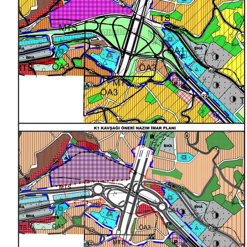 Zonguldak Belediye Meclisinin 21.05.2021 gün ve 75 sayılı kararı ile onaylanan Zonguldak-Amasra-Kurucaşile-Cide Karayolu güzergâhı üzerindeki Uzunkum ve K1 kavşaklarına yönelik 1/5000 ölçekli Nazım İmar Planı Değişikliği