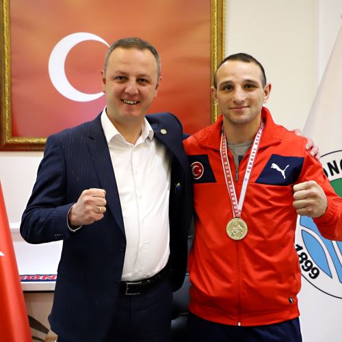 Şampiyon Birol Aygün'den Başkanımız Dr.Ömer Selim ALAN'a Ziyaret