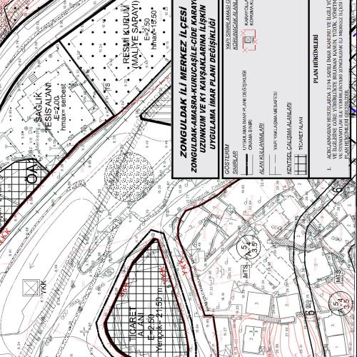 Karaelmas Mahallesi, 136 ada 4 parsele ilişkin 1/1000 ölçekli Uygulama İmar Planı Değişikliği 