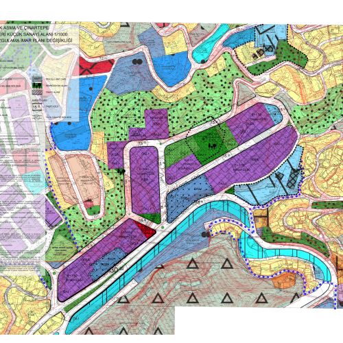 Asma ve Çınartepe Mahallesi sınırları içerisinde kalan alanda, Zonguldak Küçük Sanayi Sitesi planlanmasına ilişkin 1/5000 ölçekli Nazım İmar Planı Değişikliği ile 1/1000 ölçekli Uygulama İmar Planı Değişikliği