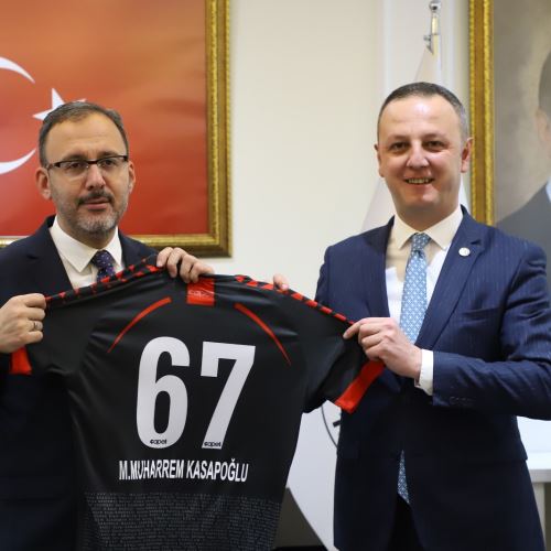 Gençlik ve Spor Bakanımız Sn.Mehmet Muharrem Kasapoğlu Belediyemizi Ziyaret Etti