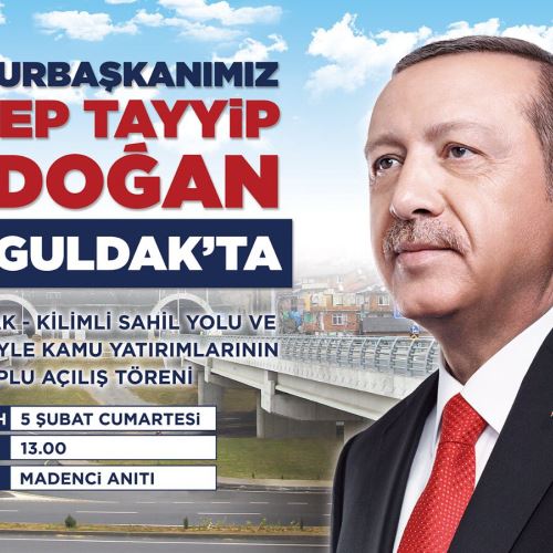 Cumhurbaşkanımız Sn.Recep Tayyip Erdoğan 5 Şubat Cumartesi Günü Şehrimize Teşrif Ediyor