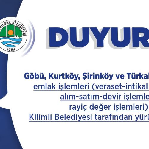 Göbü,Kurtköy,Şirinköy ve Türkali Köylerinin Emlak İşlemleri Hakkında