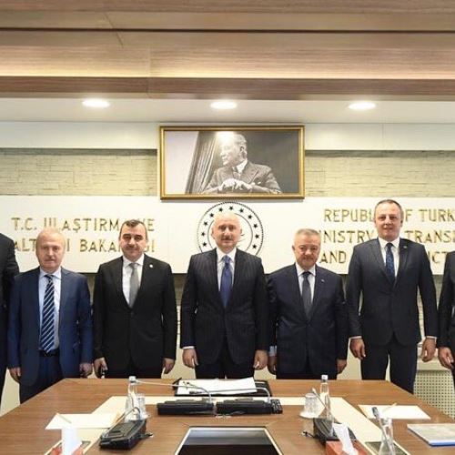 Başkanımız Dr.Ömer Selim ALAN, Ulaştırma ve Altyapı Bakanımız Sn.Adil KARAİSMAİLOĞLU İle Görüştü