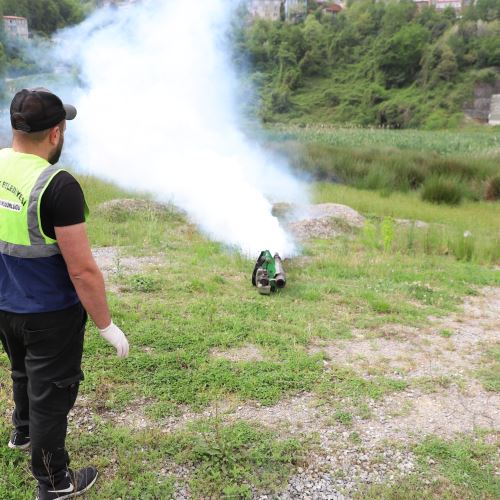 Ekiplerimiz Sineklere Karşı İlaçlama Uygulamasını Sürdürüyor