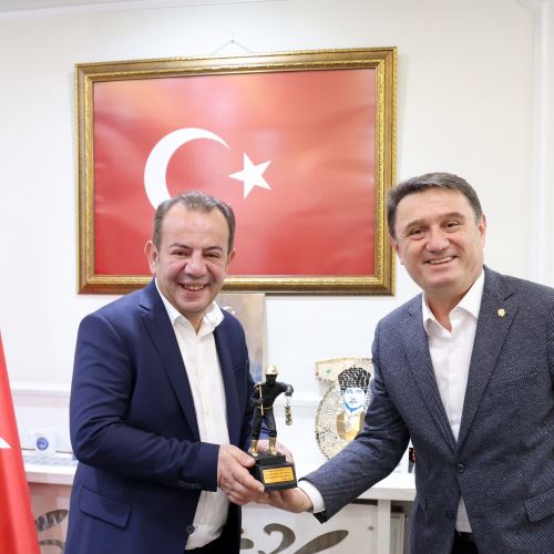 Bolu Belediye Başkanı Tanju ÖZCAN'dan Başkanımız Tahsin ERDEM'e Ziyaret