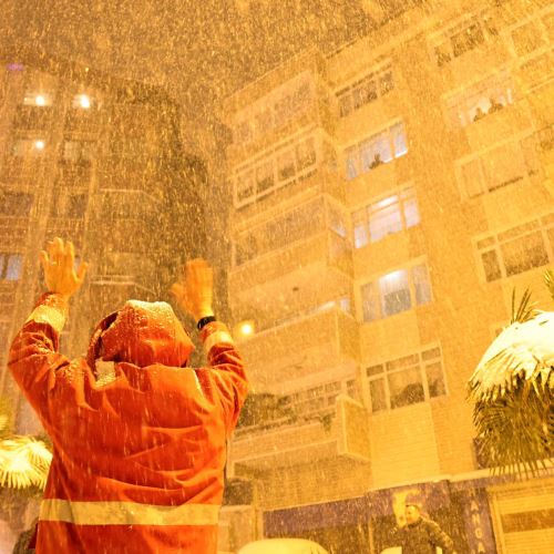Belediyemiz Karla Mücadelede Adeta Seferber Oldu