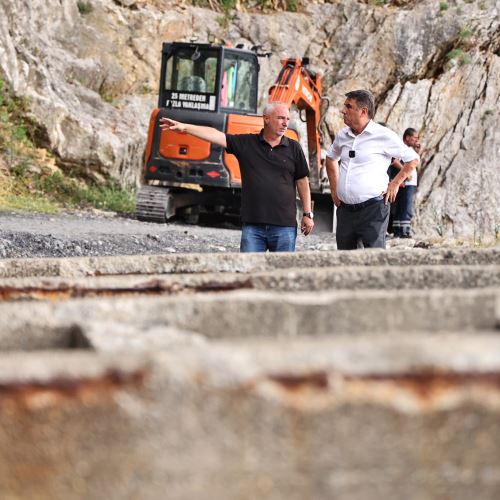 BAŞKANIMIZ TAHSİN ERDEM LİMAN ARKASI'NDA İNCELEMELERDE BULUNDU