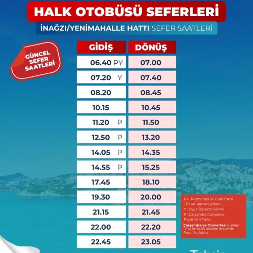OTOBÜS SAATLERİ