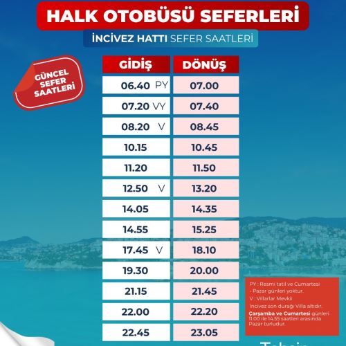 OTOBÜS SAATLERİ