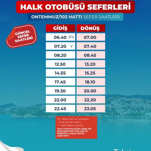 OTOBÜS SAATLERİ