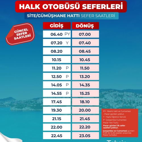 OTOBÜS SAATLERİ