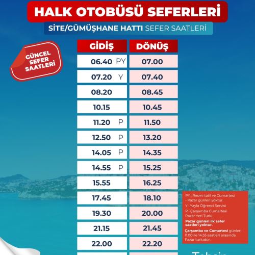OTOBÜS SAATLERİ