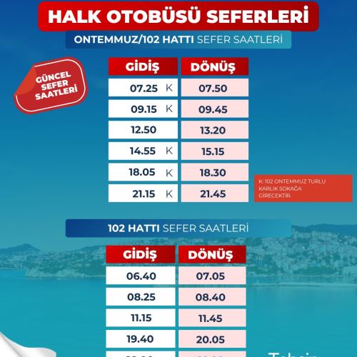 OTOBÜS SAATLERİ