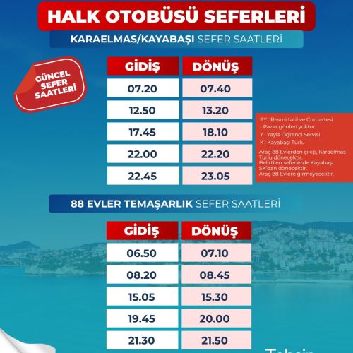 OTOBÜS SAATLERİ