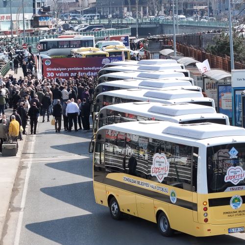 Yeni Halk Otobüslerimiz Zonguldak Halkının Hizmetinde
