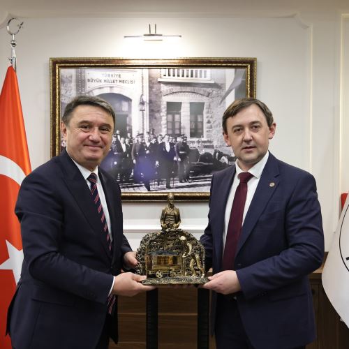 Tataristan Agryz Heyetinden Belediyemize Ziyaret