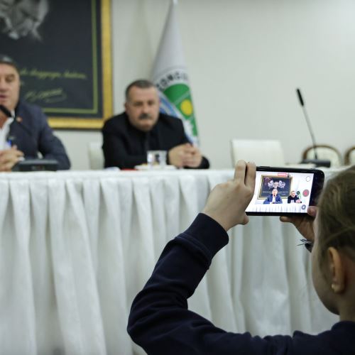 TED Koleji Öğrencilerinden Belediyemize Anlamlı Ziyaret