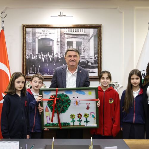 TED Koleji Öğrencilerinden Belediyemize Anlamlı Ziyaret