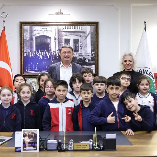 TED Koleji Öğrencilerinden Belediyemize Anlamlı Ziyaret