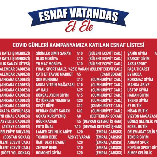 Esnaf Vatandaş El Ele- Covid Günleri Başlıyor