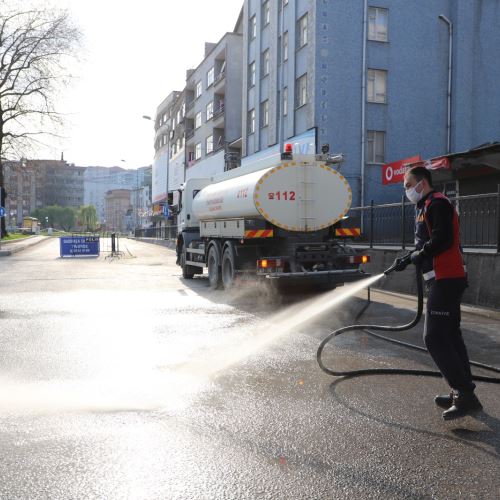 İtfaiye Müdürlüğü Ekiplerimizden Detaylı Yıkama