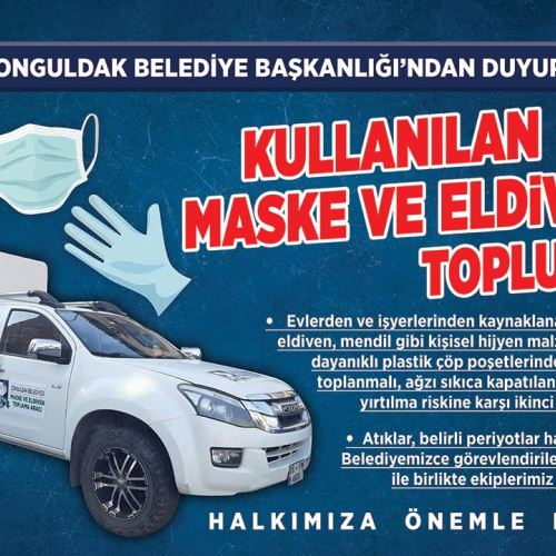 Kullanılmış Maske ve Eldivenleri Topluyoruz