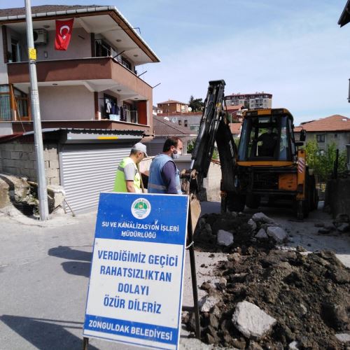 Su ve Kanalizasyon İşleri Müdürlüğümüz Altyapı Çalışmalarına Devam Ediyor