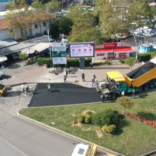 Sıcak Asfalt Kaplamasına Milli Egemenlik Caddesi'nde Başladık