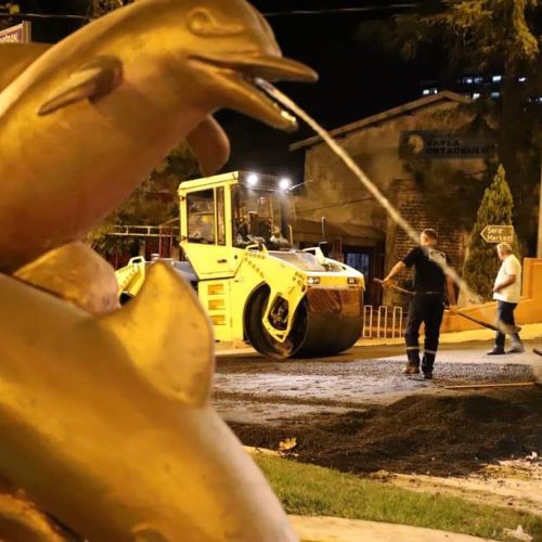 Behçet Kemal Çağlar Caddesi'nde Sıcak Asfalt Çalışmasını Tamamladık