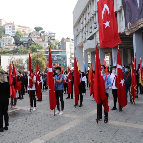 29 Ekim Cumhuriyet Bayramı Çelenk Koyma Töreni Düzenlendi