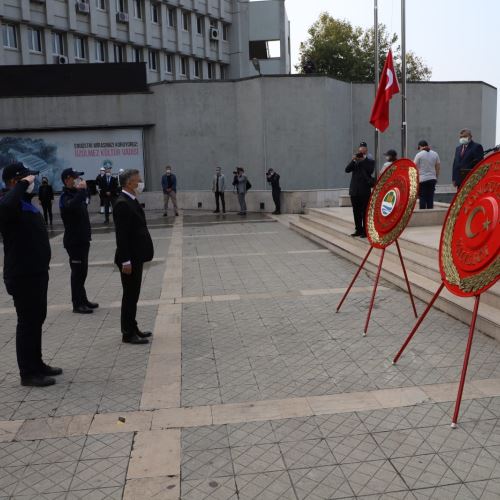 29 Ekim Cumhuriyet Bayramı Çelenk Koyma Töreni Düzenlendi