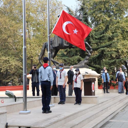 29 Ekim Cumhuriyet Bayramı Çelenk Koyma Töreni Düzenlendi