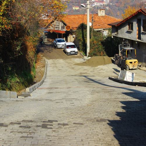 Parke Kaplama Yol Çalışmalarımız Sürüyor