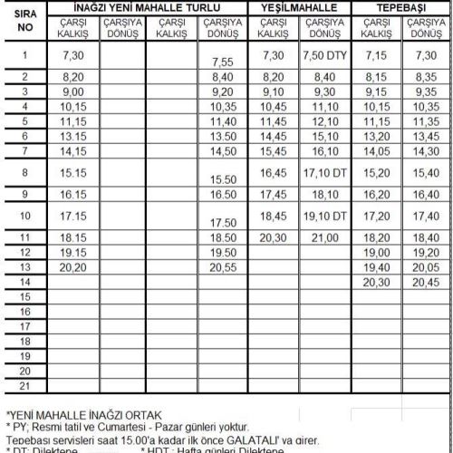 Özel Halk Otobüsleri 11 Ocak Pazartesi Hizmete Başlıyor