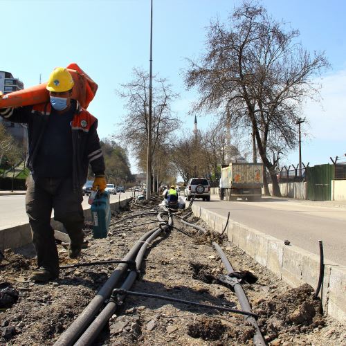 Milli Egemenlik Caddesi Güzelleşiyor