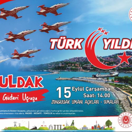 'Türk Yıldızları' Zonguldak'a Geliyor 