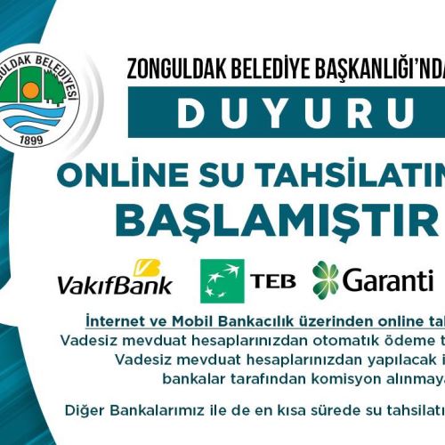 Su Tahsilatlarında Online Ödeme Dönemi Başladı