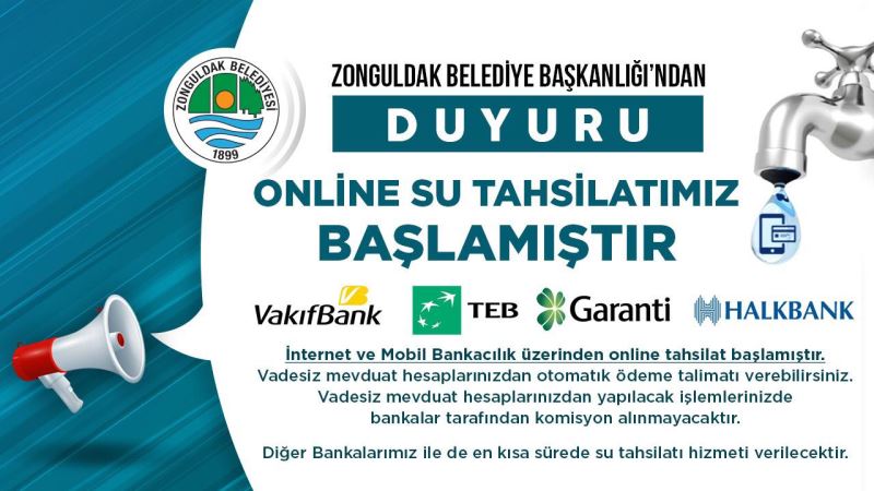 Su Tahsilatlarında Online Ödeme Dönemi Başladı