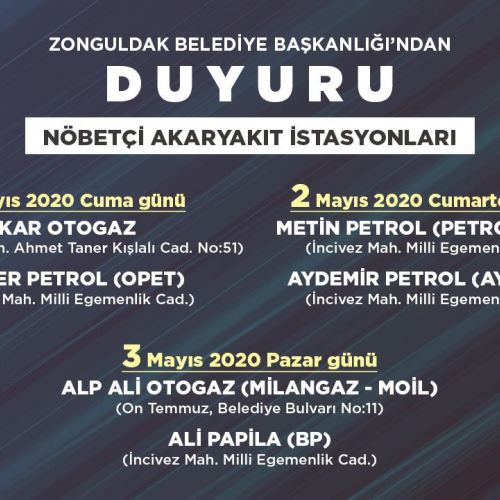 Nöbetçi Akaryakıt İstasyonları