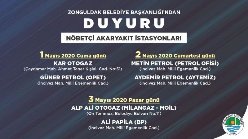 Nöbetçi Akaryakıt İstasyonları