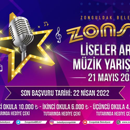 ZONSES Liseler Arası Müzik Yarışması Başvuruları Başladı