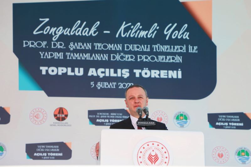 Zonguldak-Kilimli Yolu ve Tünelleri Hizmete Açıldı