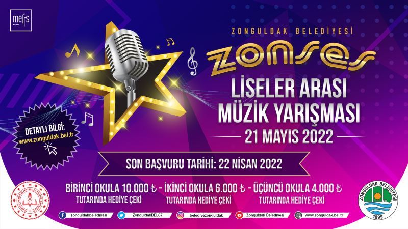 ZONSES Liseler Arası Müzik Yarışması Başvuruları Başladı