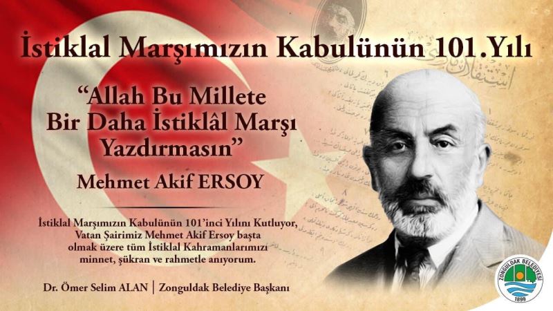 Başkanımız Dr.Ömer Selim ALAN'dan İstiklal Marşımızın Kabulü ve Mehmet Akif Ersoy'u Anma Mesajı