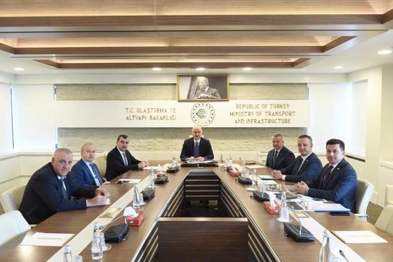 Başkanımız Dr.Ömer Selim ALAN, Ulaştırma ve Altyapı Bakanımız Sn.Adil KARAİSMAİLOĞLU İle Görüştü