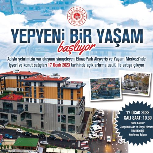 ELMASPARK Alışveriş ve Yaşam Merkezi'nde Satışlar Başlıyor