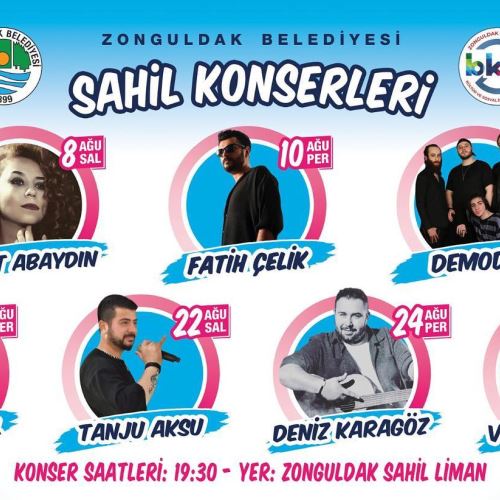 Sahil Konserlerimiz 8 Ağustos'ta Başlıyor