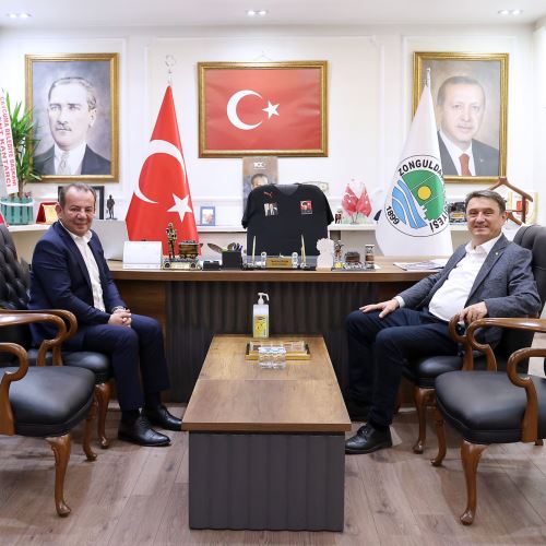 Bolu Belediye Başkanı Tanju ÖZCAN'dan Başkanımız Tahsin ERDEM'e Ziyaret